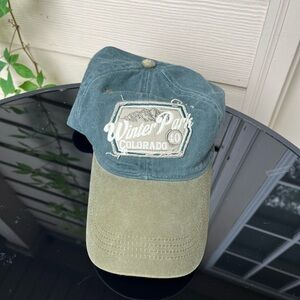 Vintage Winter Park Colorado Men's Green Cap